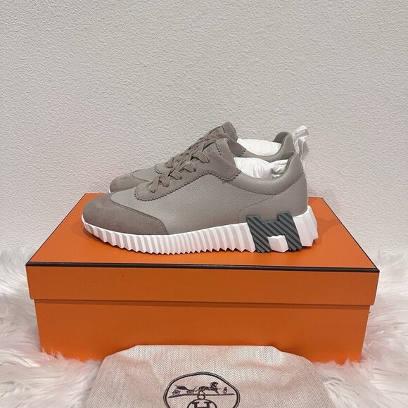 Hermes BOUNCING Day Flex Day Impulse Happy Sneaker Beige Esquisse 37 RECEIPT - Picture 6 of 12